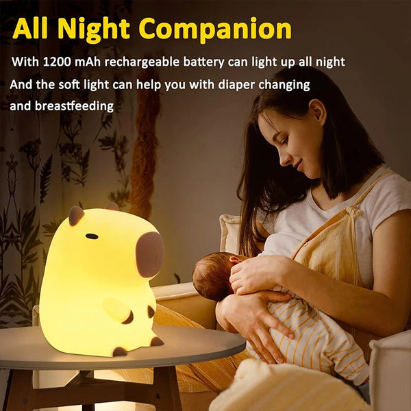 Adorable Capybara Night Light